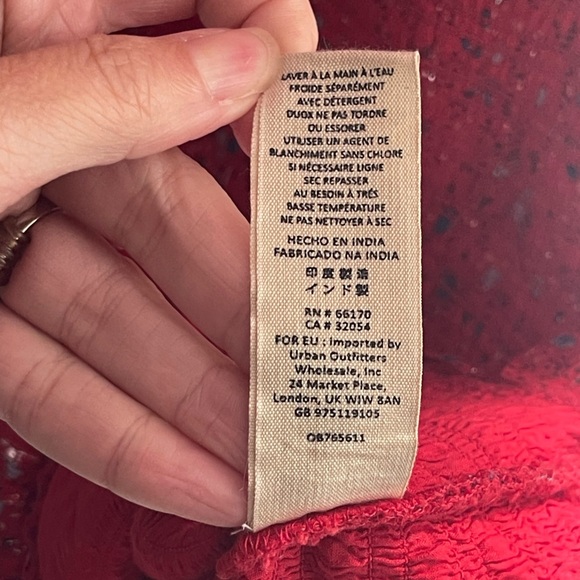 FREE PEOPLE BABY LOVE SMOCKED BODYCON
SHORT DRESSES Sheer Bright Red Small - Picture 8 of 9